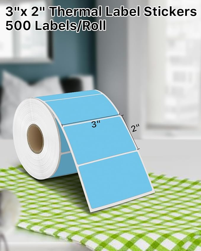iEager 3" x 2" Thermal Labels, Rectangle Thermal Printer Stickers, - Image 2