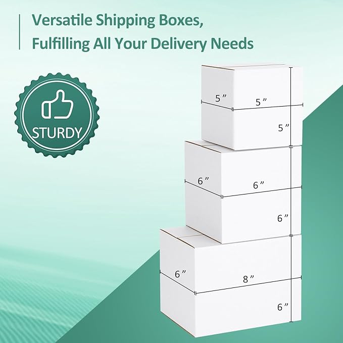 Eupako 30 Pack Small Shipping Boxes Assorted Sizes, Cardboard Boxes - Image 4