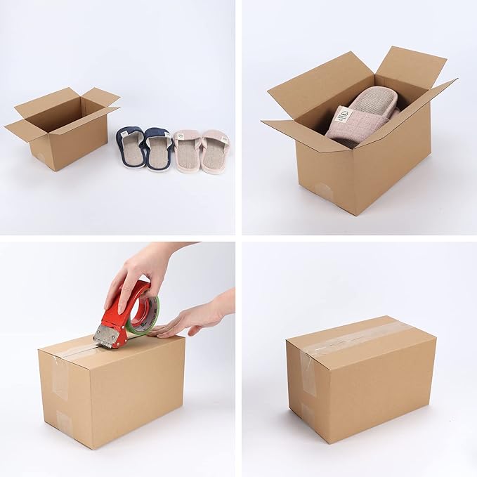 CRUGLA 40 Packs 10x6x6 Shipping Boxes Corrugated Cardboard Boxes Shipping Box - Image 5