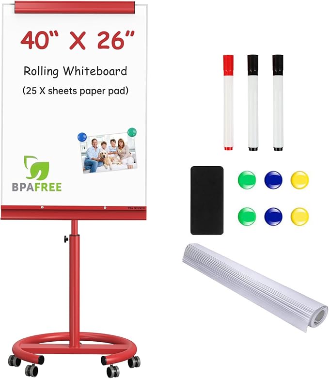 TSJ OFFICE Mobile Whiteboard Magnetic by TSJOFFICE