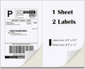 Half Sheet Laser/Ink Jet Shipping Labels UPS FedEx Address Labels by BESTEASYLABELPRINTER