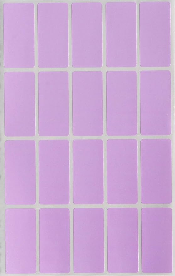 Royal Green Stickers Rectangular Labels in Purple 1.57 inch x 0.75 inch by RoyalGreen
