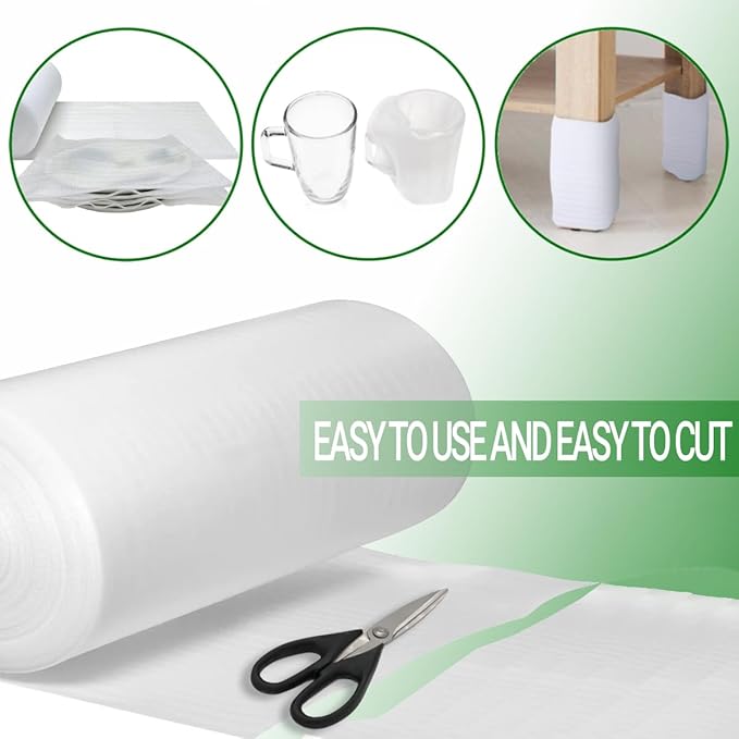 Moving Supplies, Foam Wrap Roll 16" Wide x 160' Length, - Image 7