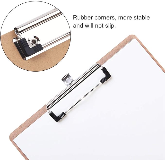 Meetory 10 Pack Mountable Clipboard Clips, Spring Loaded Surface Mount Handle - Image 6