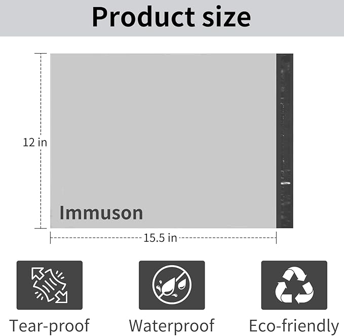 Poly Mailer 12x15.5 Inch 100 Pack, Shipping Bags - Image 2