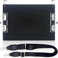 Aluminum Metal Clipboard with Detachable Adjustable Shoulder Strap A4 Double by Liushun