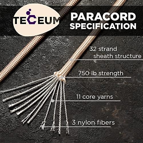Paracord Rope 550 lb 4mm – Parachute Cord – Utility Camping Rope - Image 2
