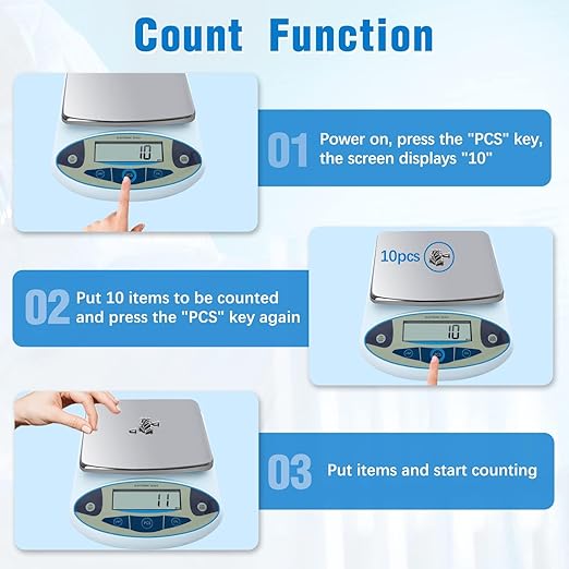 FOUR E'S SCIENTIFIC Lab Scale 5000gx0.01g High Precision Laboratory Analytical - Image 3
