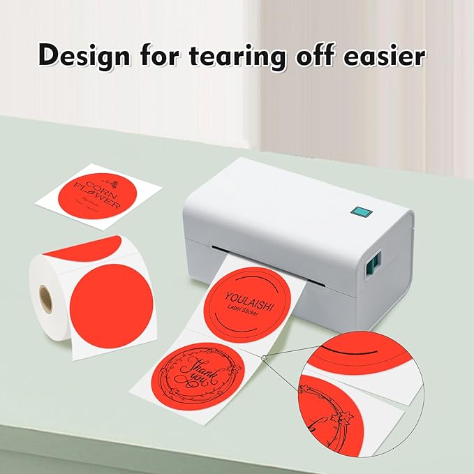 3 X 3 Inch Color Coding Dot Labels Circle Thermal Printable Waterproof 500 Pcs - Image 2