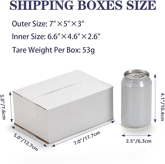 25 Pack Shipping Boxes 7x5x3 Inches, Small Business, Literature Mailer - Image 3