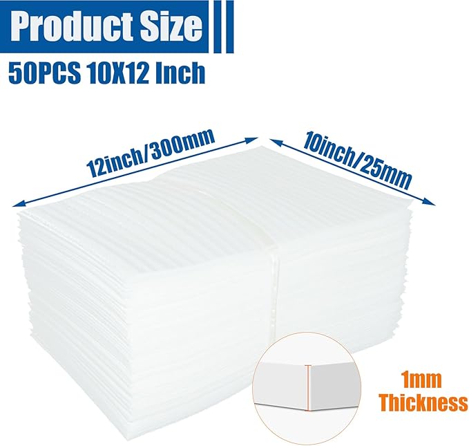 50 Pack Foam Pouches, Cushion Foam Pouch - Image 2