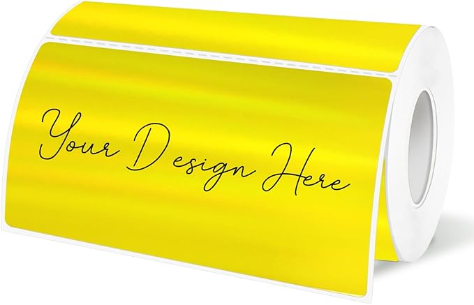 2x4 Inch Holographic Thermal Labels, Self-Adhesive Glitter Thermals Printer by Unknown
