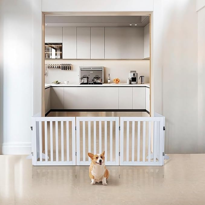 unipaws 24”H Free Standing Pet Gate - Image 3