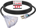 EP 6 Ft Lighted Outdoor Extension Cord by ENERGYPRO