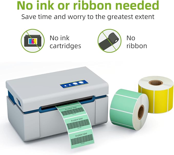 2.25" x 1.25" Multi-Purpose Direct Thermal Labels, Color Self-Adhesive Address - Image 3