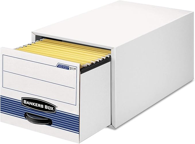 Bankers Box 6 Pack STOR/DRAWER STEEL PLUS Extra Space Saving Filing Cabinet - Image 3