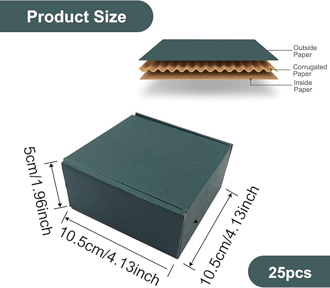 25 Pack Corrugated Packaging Box Mailers Shipping - Image 2