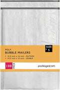 10.5x16 inches Poly Bubble Mailer Self Seal Bubble Shipping Envelopes 2.5 Mil by packagezoom