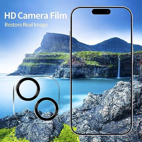 PEHAEL for iPhone 15 Plus Privacy Screen Protector+Camera Lens Protector - Image 5