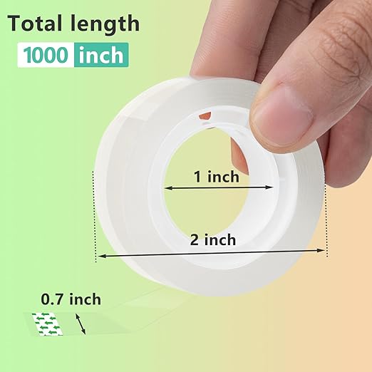 OWLKELA 12 Rolls Clear Tape Refills, Transparent Tape, All-Purpose Transparent - Image 2