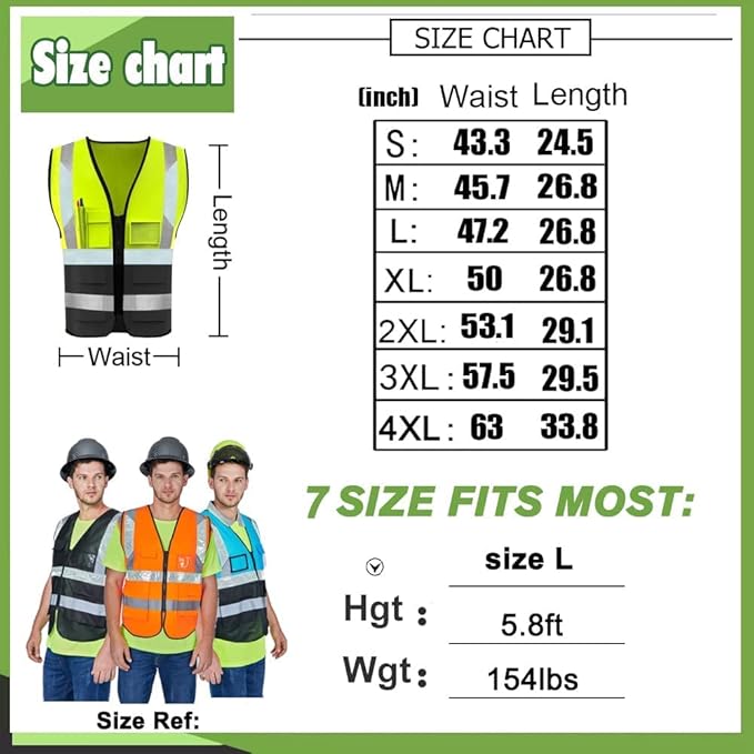 YOWESHOP High Reflective Visibility Safety Vest Custom Your Logo Safety Workwear - Image 4