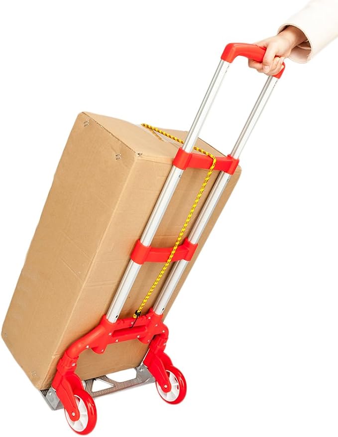 Folding Hand Truck Dolly, 200 lbs Capacity Dolly Cart, Aluminum Portable - Image 3