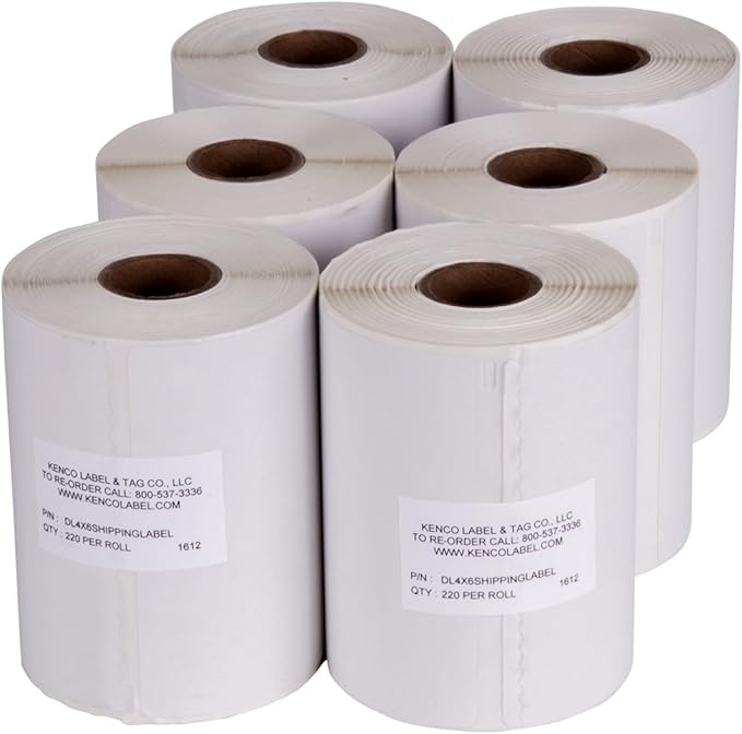 Dymo® Compatible 1744907-4" x 6" Dymo® 4XL Postage Shipping Labels by KENCO