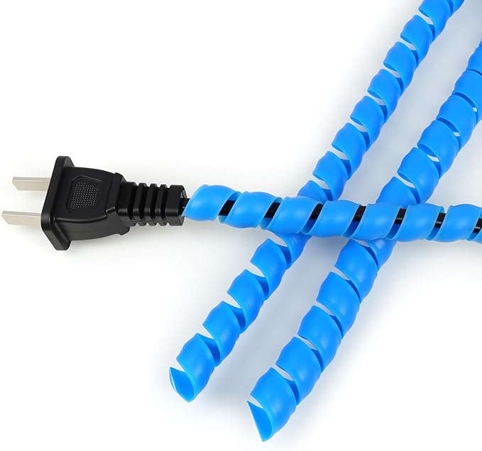 Spiral Cable Wrap, 33ft Wire Protection Sleeve Cover Cable Organizer Pipe by PursuingaBetterLife