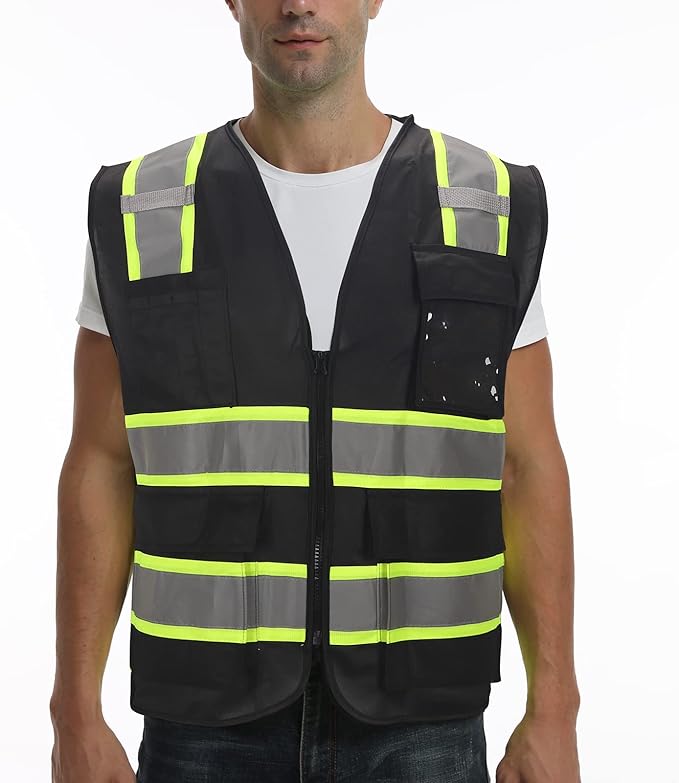 9 Pocket Hi Vis Safety Vest - Image 6