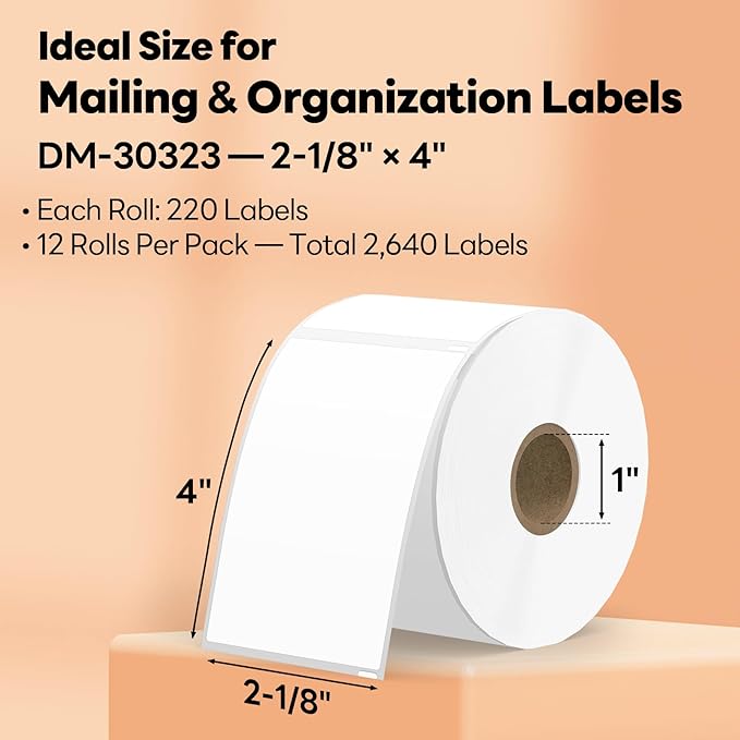 Compatible DYMO 30323 Shipping Labels, Direct Thermal Name Badge Label - Image 2
