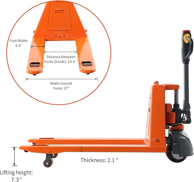 Tory Carrier Classic Electric Power Lithium Battery Pallet Truck/Jack 3300lb - Image 5
