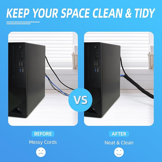 Automotive Wire Loom Tubing, Split Braided Cord Protectors from Pets No Chew - Image 4
