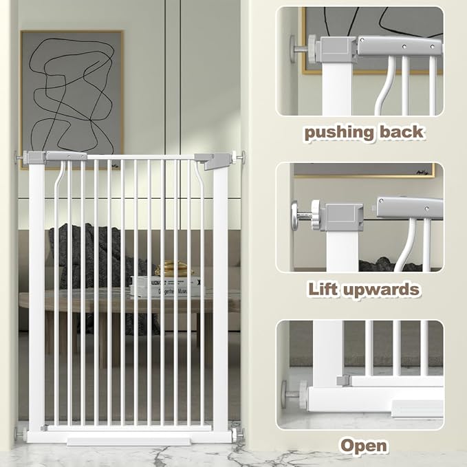 41-Inch Extra Tall Metal Baby Gate - Image 4