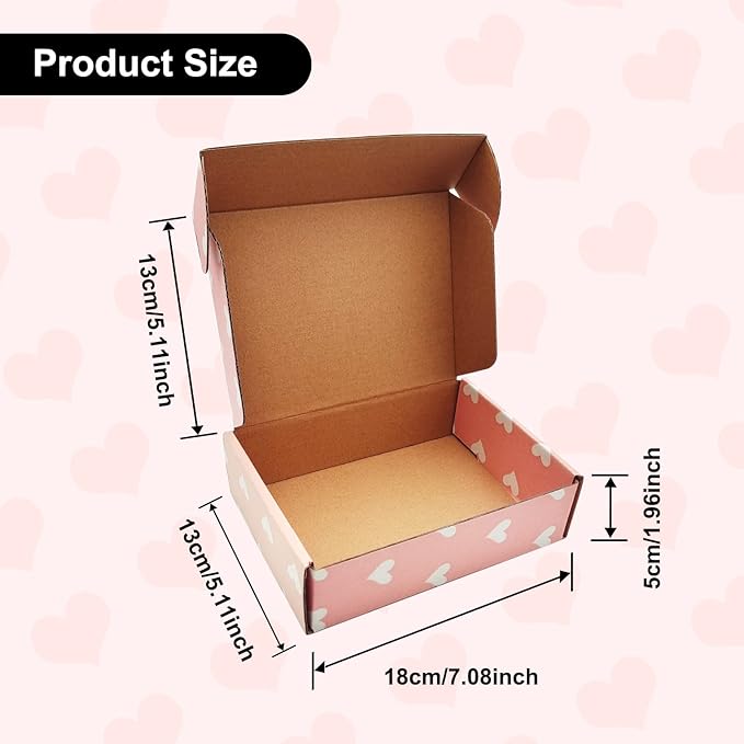 Green Recyclable Cardboard Small Gift Mailer Boxes - Image 2