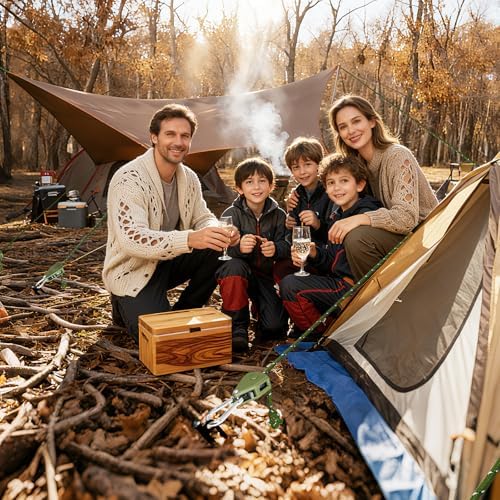 Camping Ropes Guy Line - Tarp Tie Down Ropes with Ratchet System, Pulley & Reinforced Metal Gear - Adjustable Heavy Duty Guy Lines for Canopy Tent, Quick Setup Outdoor Strap-4Pack - 6Pack - Image 6