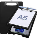 Small Clipboard with Storage, A5 Clipboards with Pen Holder, Half Letter Clip by Meiikun