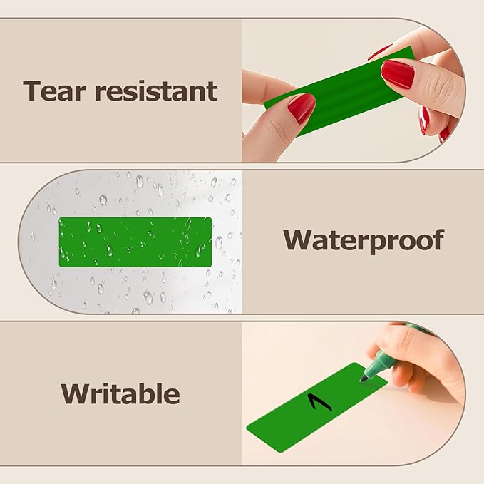 3 × 1 Inches Green Rectangle Color Coding Labels 1000 PCS, Self-Adhesive - Image 7