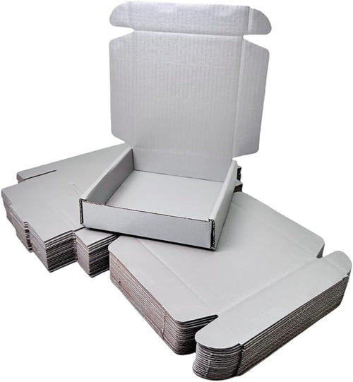 15 Pcs 5.1 x 5.1 x 1.2 inches Mini Size Shipping Boxes Corrugated Cardboard - Image 2