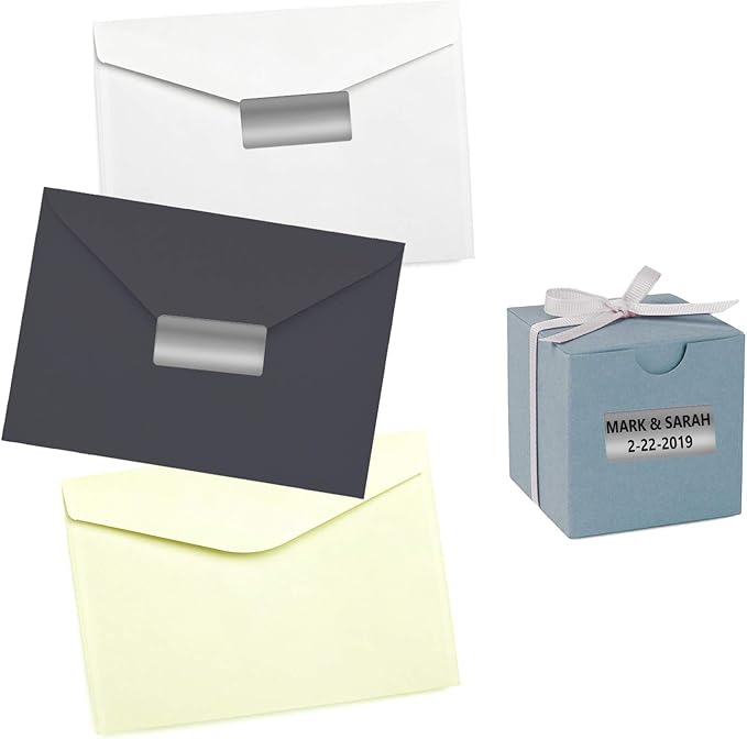 Royal Green Rectangle Black Sticker Labels 1.57 inch x 0.75 inch - Image 7