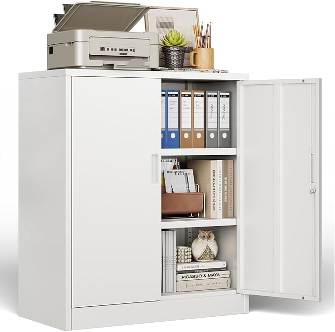 BESFUR Metal Storage Cabinet 36"H, Steel Garage Storage Cabinet by BESFUR