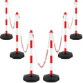 Konohan 6 Pack 34 Inch Parking Cone Delineators Post Traffic Cone Plastic by Konohan
