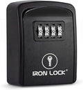 Iron Lock® Wall Mount Key Lock Box – Waterproof Heavy Duty Metal Lock Box by IronLock