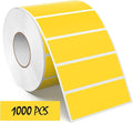 3 × 1 Inches Yellow Rectangle Color Coding Labels 1000 PCS, Self-Adhesive by Meitaat