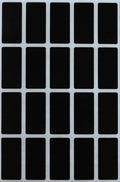 Royal Green Rectangle Shape Sticker 1.57 inch x 0.75 inch Black Stickers by RoyalGreen