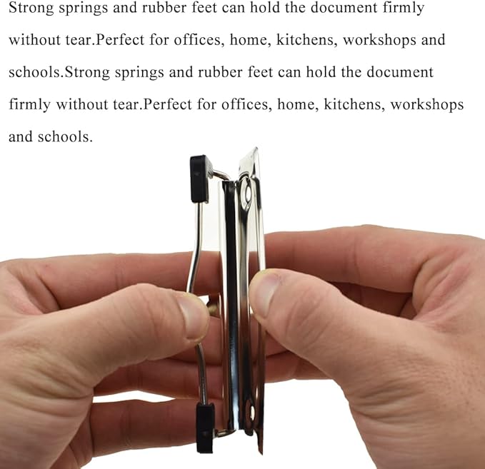 HAHIYO 3.94 Inches Metal Clipboard Clips - Image 4