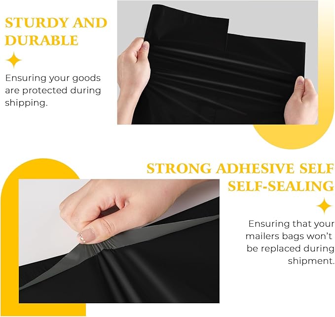 Metronic Large Poly Mailers 17.7x22” 50pcs, Bulk Large Shipping Bags - Image 5