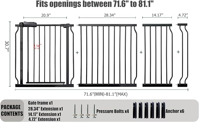 Heavy Duty Baby & Pet Safety Gate - Image 2