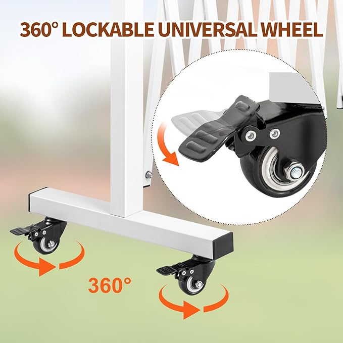 Aluminum Expandable Garden Fence, Portable Barricade Gate - Image 5
