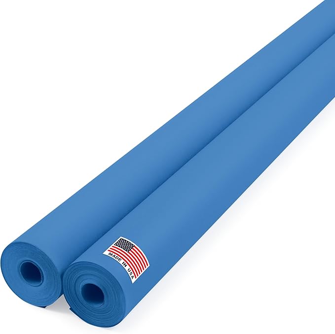 48" x 1200" Dark Blue Kraft Paper Roll, 45 lbs Thickness, Made in USA Colored by Paclord