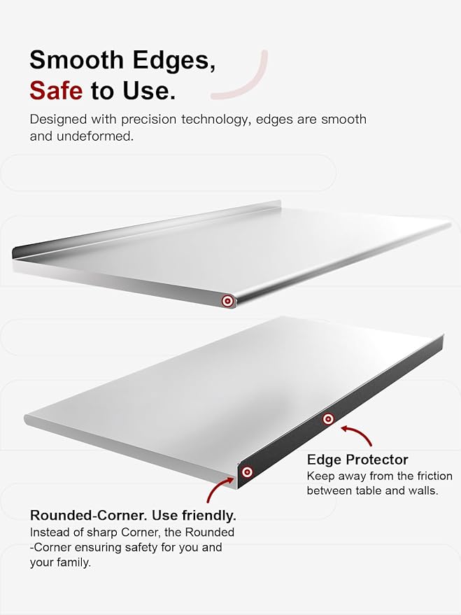 Stainless Steel Prep Table for Work, 24 * 36 Inch, High Load Bearing - Image 4